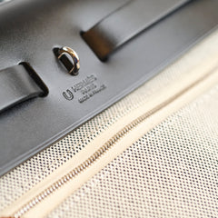 Hermes Herbag Zip 31 Ecru/Noir