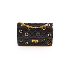 Chanel Reissue Mini Charms Microchip Black Calfskin