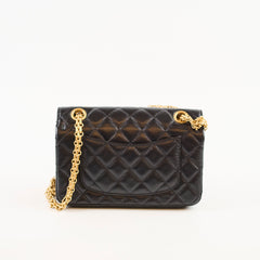 Chanel Reissue Mini Charms Microchip Black Calfskin