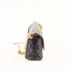Chanel Reissue Mini Charms Microchip Black Calfskin