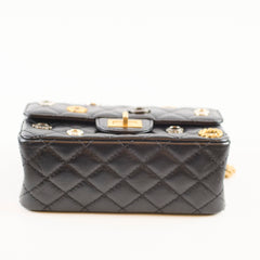 Chanel Reissue Mini Charms Microchip Black Calfskin