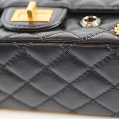 Chanel Reissue Mini Charms Microchip Black Calfskin