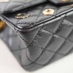Chanel Reissue Mini Charms Microchip Black Calfskin