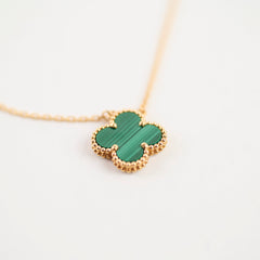 Van Cleef & Arpels VCA Vintage Malachite Necklace