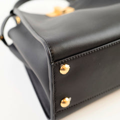 Fendi Mini Peekaboo Calfskin Black
