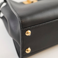 Fendi Mini Peekaboo Calfskin Black