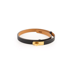 Hermes Kelly 18 Belt Epsom Black GHW