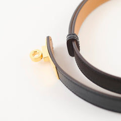 Hermes Kelly 18 Belt Epsom Black GHW