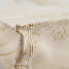 Christian Dior Medium Toile de Jouy Embroidery Book Tote Canvas White/Gold