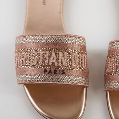 Christian Dior Dway Slide Sandals Rose Gold