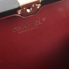 Chanel Runway Resin Crystal Pearl Clutch Black
