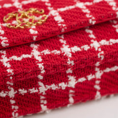 Chanel Mini Tweed 19 Flap Red/White