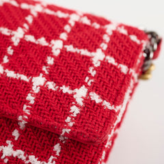 Chanel Mini Tweed 19 Flap Red/White