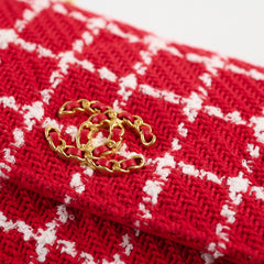 Chanel Mini Tweed 19 Flap Red/White