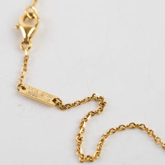Van Cleef & Arpels Vintage Alhambra Mother of Pearl MOP Yellow Gold Necklace