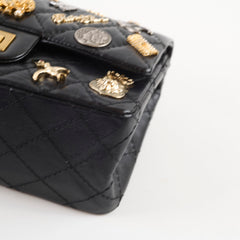 Chanel Mini Lucky Charm Reissue 2.55 Lambskin Black- 24 Series