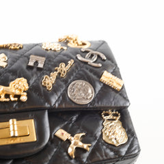 Chanel Mini Lucky Charm Reissue 2.55 Lambskin Black- 24 Series