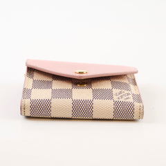Louis Vuitton Victorine Damier Azur Wallet Rose Ballerine