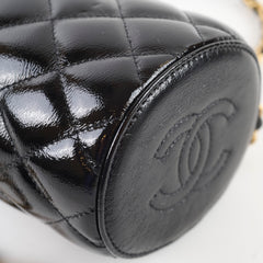 Chanel Crown Box Vanity Shiny Lambskin Black Microchip