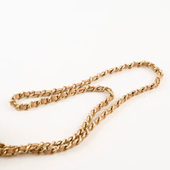 Chanel Chevron Flap Black/Beige Chain