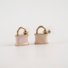 Chanel B18P Padlock Earrings 9.5/10