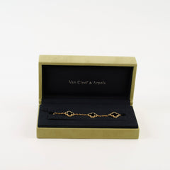 Van Cleef & Arpels 5 Motif Onyx Bracelet