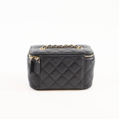 Chanel Vanity Case Lambskin Black