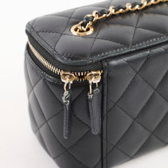 Chanel Vanity Case Lambskin Black