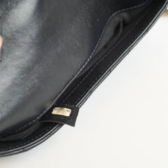 Chanel Seasonal Rectangular Chevron Flap Lambskin Black