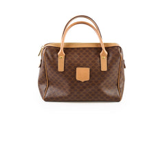 Celine Vintage Macadam Mini Boston bag Monogram Canvas Brown