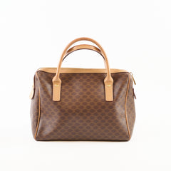 Celine Vintage Macadam Mini Boston bag Monogram Canvas Brown