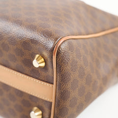 Celine Vintage Macadam Mini Boston bag Monogram Canvas Brown