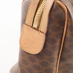 Celine Vintage Macadam Mini Boston bag Monogram Canvas Brown