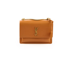 Saint Laurent Medium Sunset Calfskin Tan