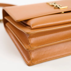 Saint Laurent Medium Sunset Calfskin Tan
