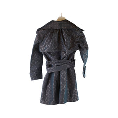 Louis Vuitton Monogram Double-Breasted Trench Coat Black