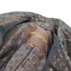 Louis Vuitton Monogram Double-Breasted Trench Coat Black