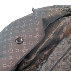 Louis Vuitton Monogram Double-Breasted Trench Coat Black