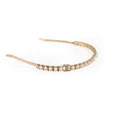 Chanel CC Pearl & Crystal Headband