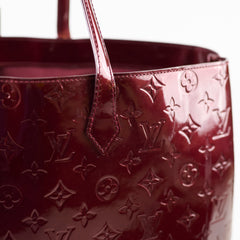 Louis Vuitton Wilshire GM Vernis Tote Amarante