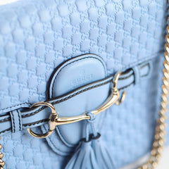Gucci Emily Chain Shoulder Bag Light Blue
