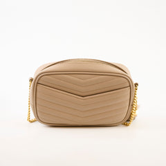 Saint Laurent Mini Lou Camera Bag Beige