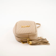 Saint Laurent Mini Lou Camera Bag Beige