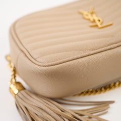 Saint Laurent Mini Lou Camera Bag Beige