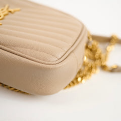 Saint Laurent Mini Lou Camera Bag Beige