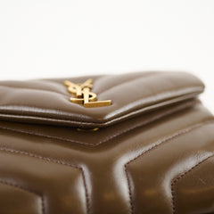 Saint Laurent Toy Loulou Soil Brown