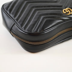 Gucci Marmont Small Camera Belt Bag Black