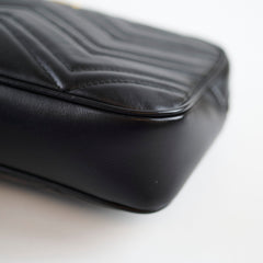 Gucci Marmont Small Camera Belt Bag Black