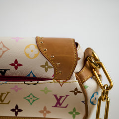 Louis Vuitton x Takashi Murakami Marilyn Shoulder Bag White Monogram Multicolor