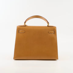 Hermes Kelly 28 Epsom Gold - Y Circle Stamp
